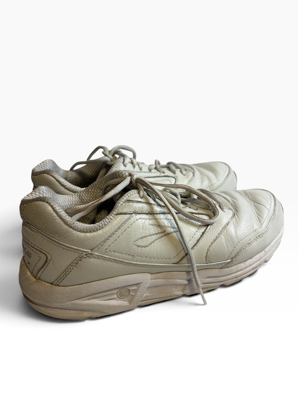 Brooks Addiction Walker Women’s 10.5 B White Leather Walking Shoes